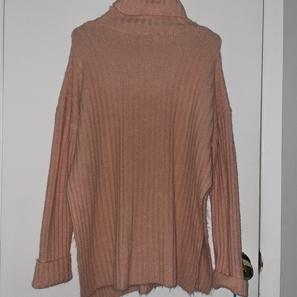 Pink Turtleneck Sweater